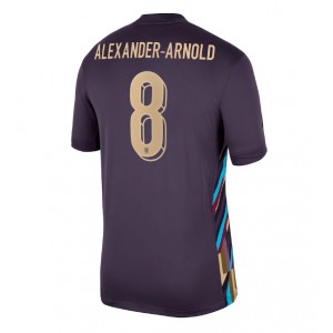 Fotbalové Dres Anglie Alexander-Arnold #8 Venkovní Oblečení ME 2024 Krátký Rukáv